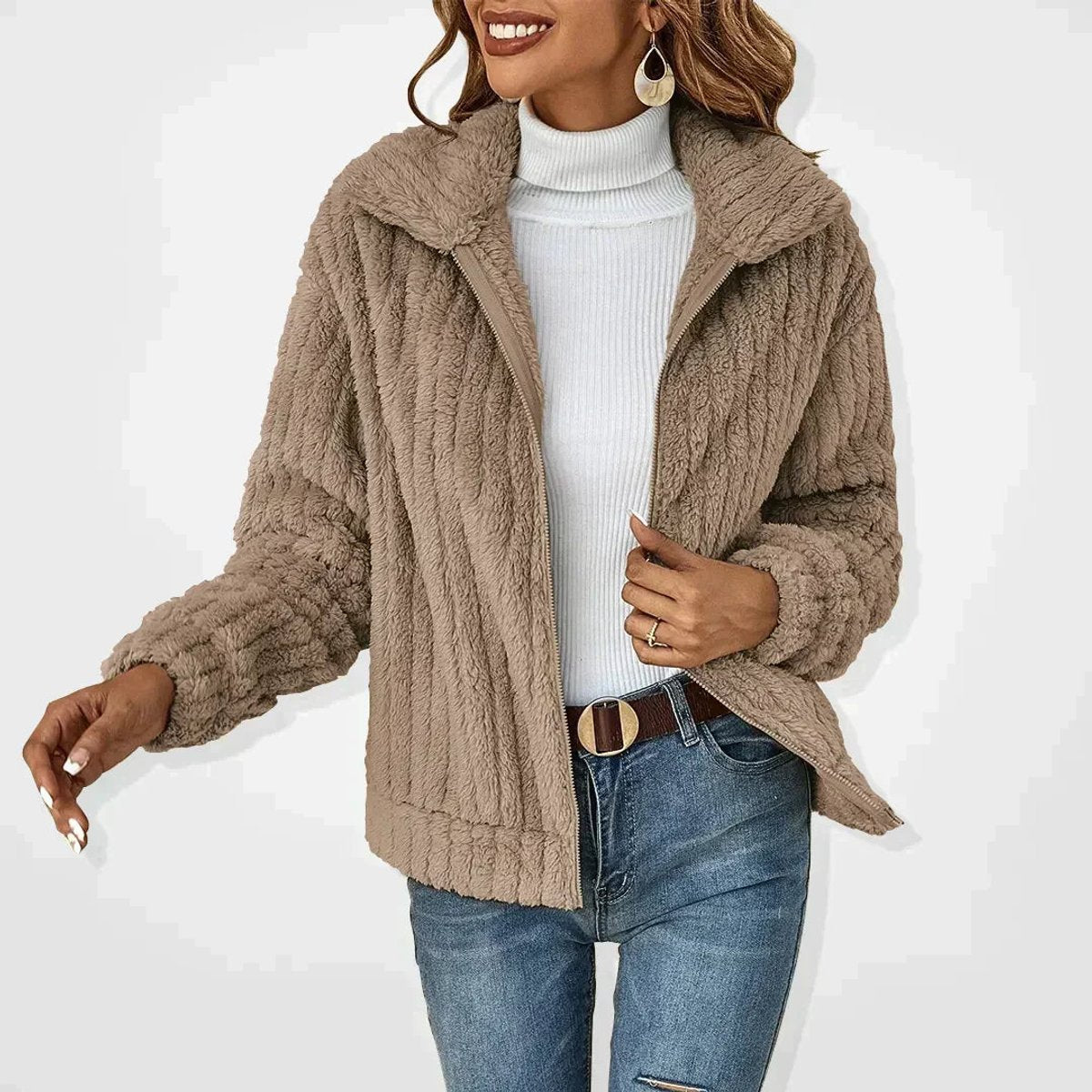 Netta | Cosy Zip-Up Jacket